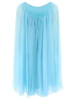 MAX MARA PIANOFORTE Flared Silk Chiffon Dress - SS24 Collection