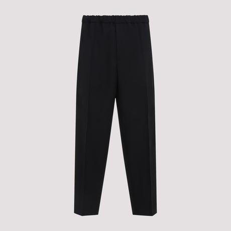 JIL SANDER Flowy Polyester Trousers for a Chic Look