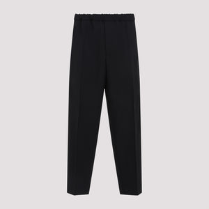 JIL SANDER Flowy Polyester Trousers for a Chic Look