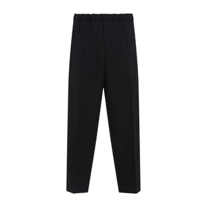 JIL SANDER Flowy Polyester Trousers for a Chic Look