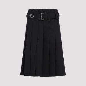 PRADA Wool Midi Skirt