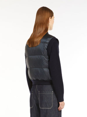 MAX MARA THE CUBE Sleeveless Mini Puffer Vest