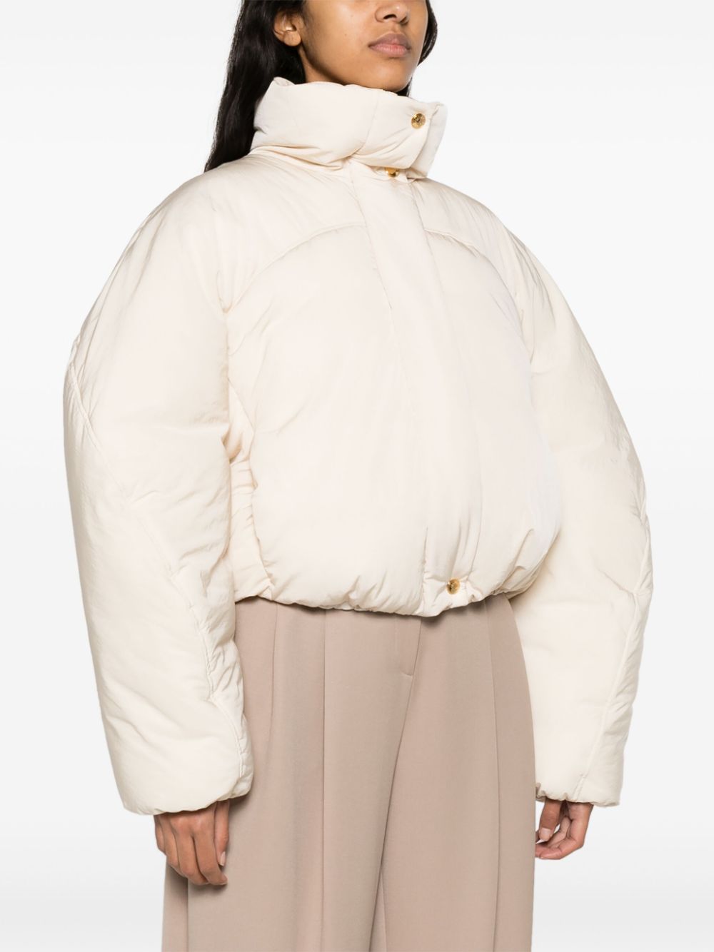 JACQUEMUS Mini Funnel Neck Padded Down Jacket