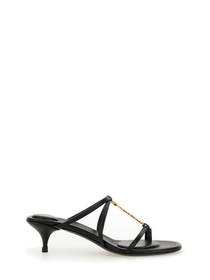 JACQUEMUS Low Sandals with Premium Sheep Leather