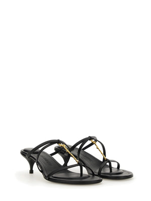 JACQUEMUS Low Sandals with Premium Sheep Leather