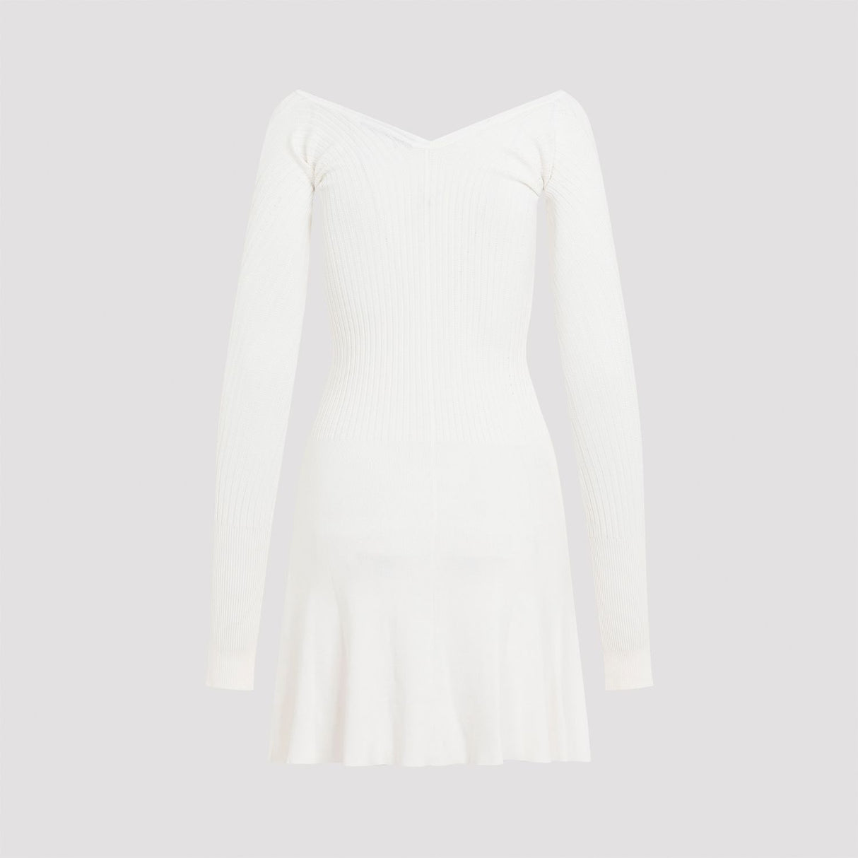 JACQUEMUS Scalloped Long Sleeve Mini Dress for Women