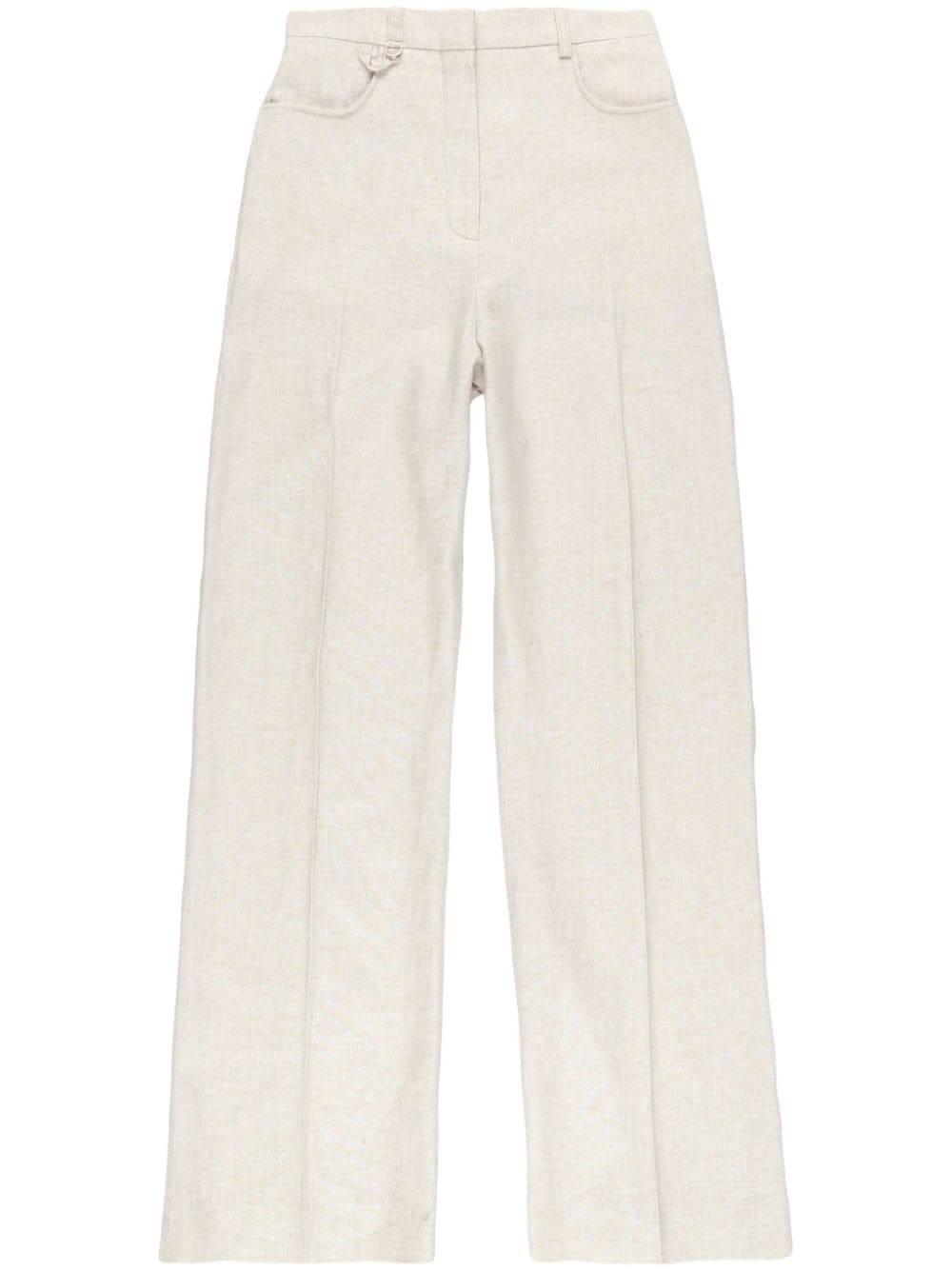 JACQUEMUS High-Waisted Flared Trousers