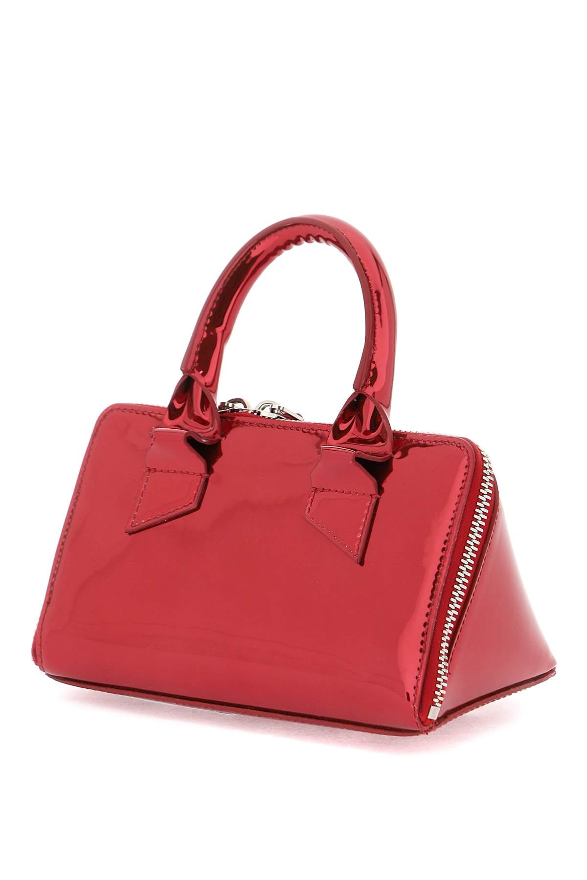 THE ATTICO Red Mirror-Effect Mini Handbag for Women