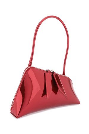 THE ATTICO Red Mirror-Effect Sunrise Shoulder Bag for Women