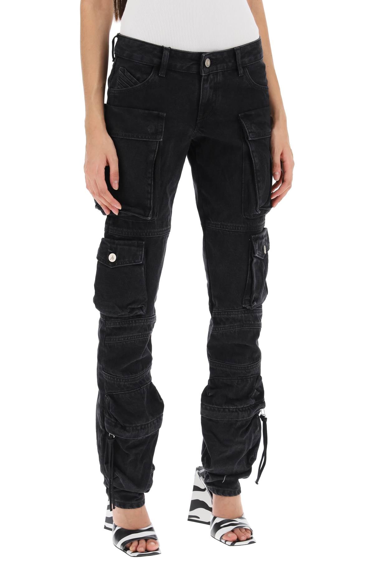 THE ATTICO Flared Cargo Pants - Size 26