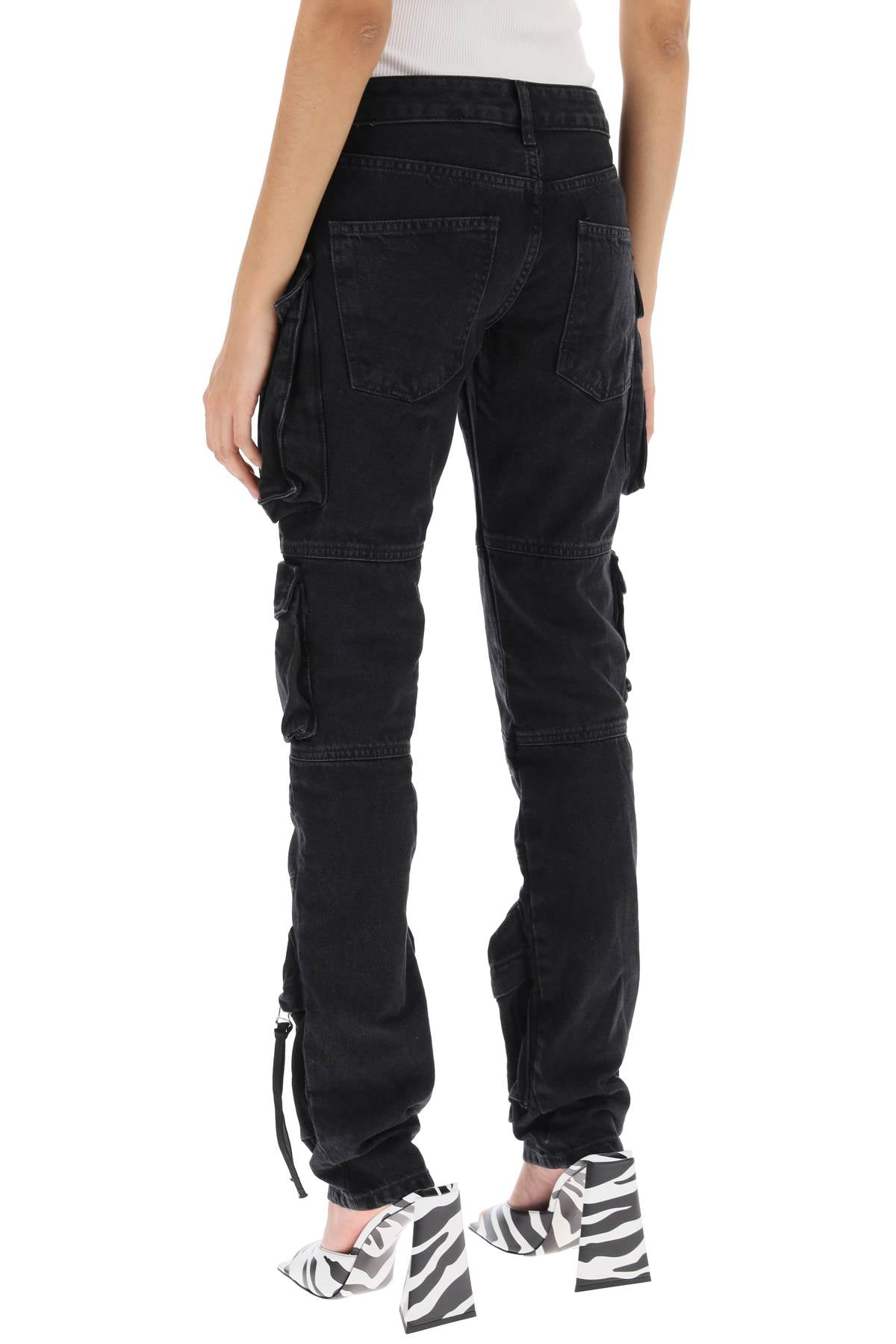 THE ATTICO Flared Cargo Pants - Size 26