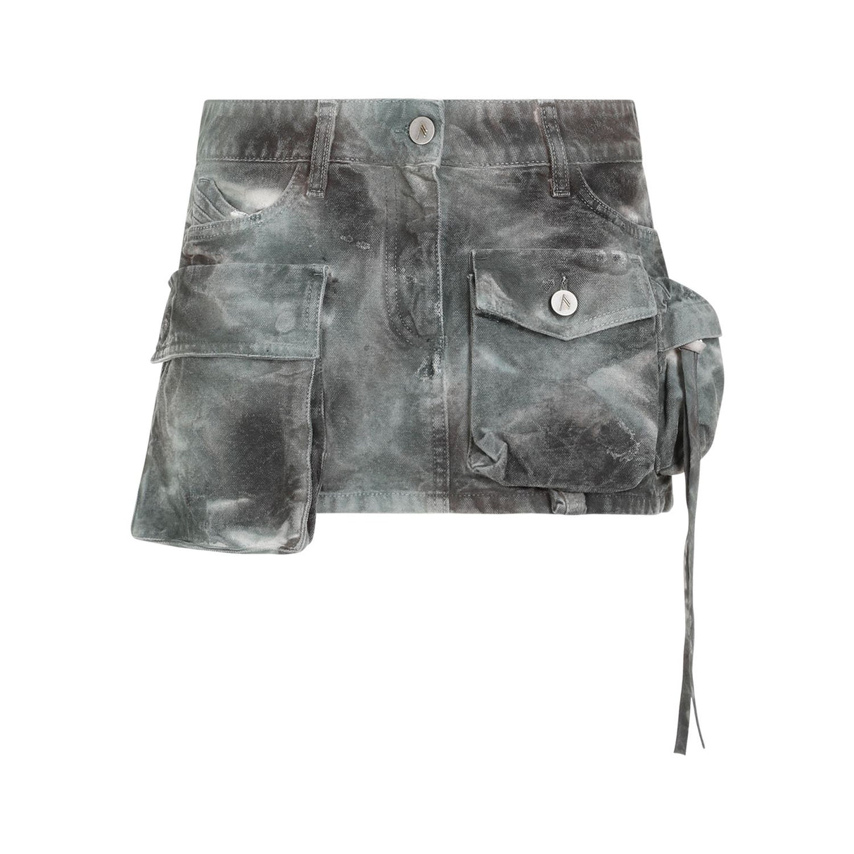 THE ATTICO Camo Cargo Mini Skirt - Size 26