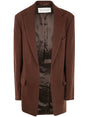 DRIES VAN NOTEN Chic Wool Blend Outerwear Jacket