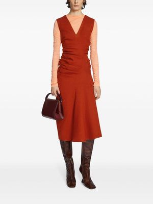 DRIES VAN NOTEN Chic Draped Midi Dress for Women