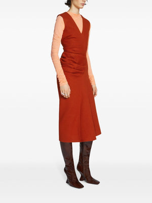 DRIES VAN NOTEN Chic Draped Midi Dress for Women