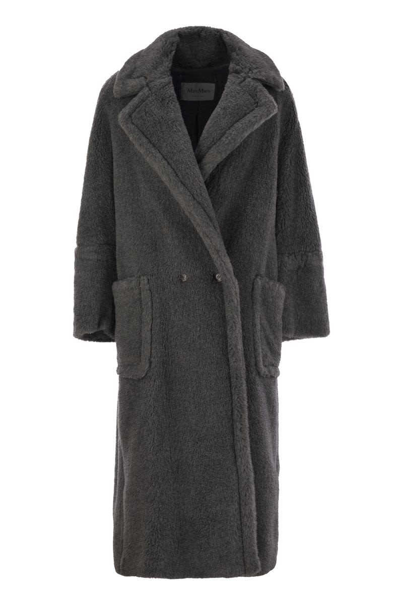 MAX MARA Oversized Teddy Wool and Alpaca Double-Breasted Jacket