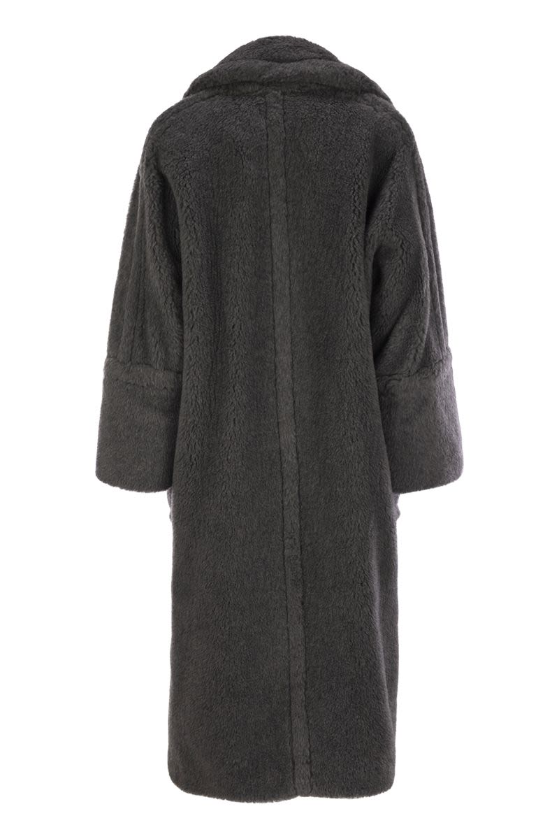 MAX MARA Oversized Teddy Wool and Alpaca Double-Breasted Jacket