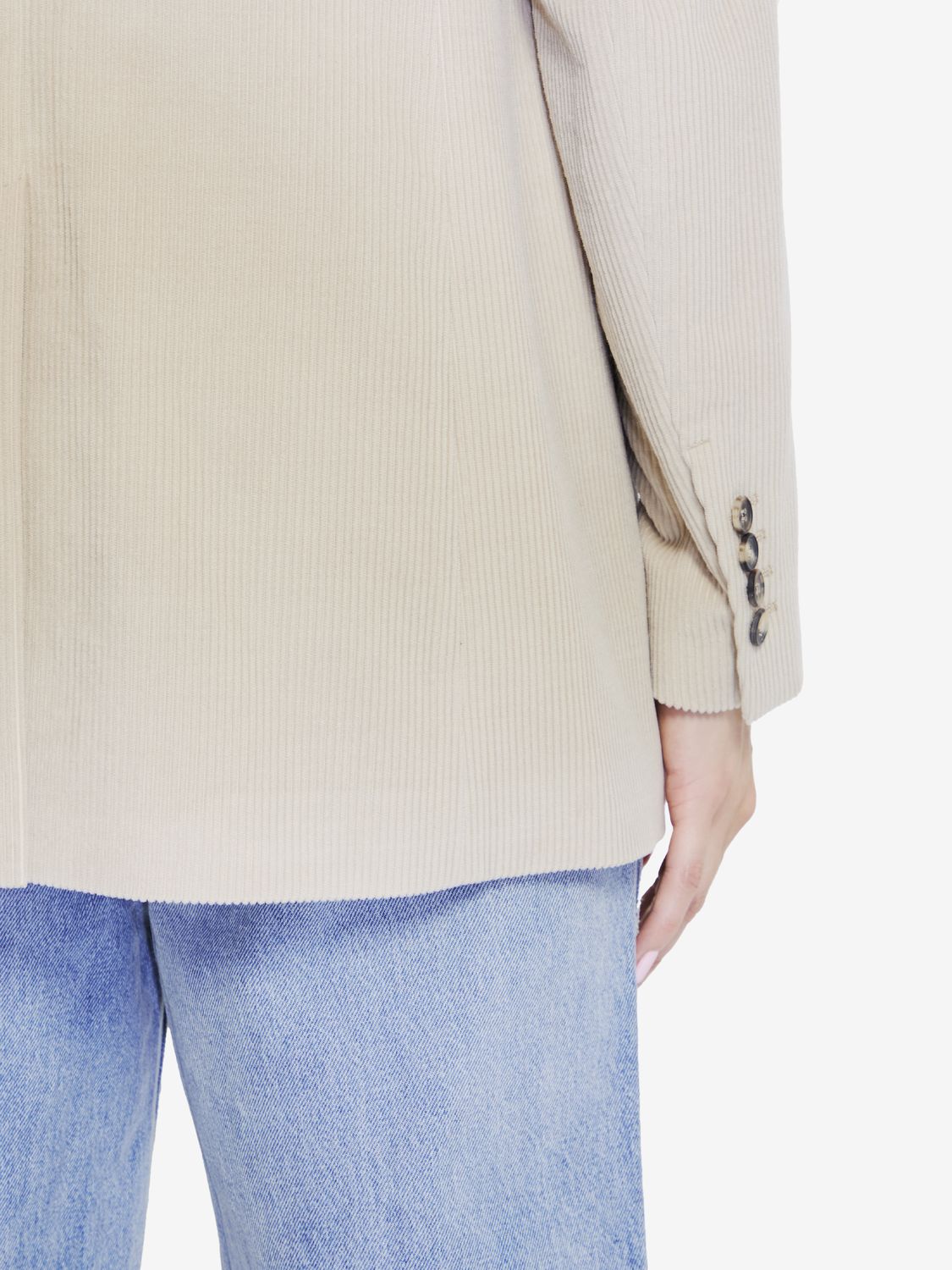 MAX MARA Elegant Sand Corduroy Jacket