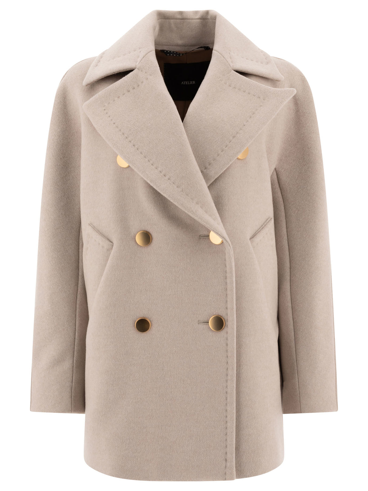 MAX MARA ATELIER Oversize Fit Double Cashmere Jacket