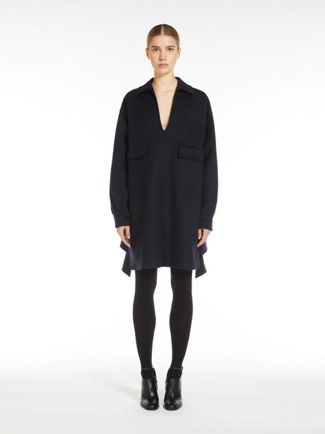 MAX MARA PINNA DRESS Navy Blue