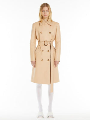 MAX MARA SPORTMAX Luxe Leather Trench Coat for Women