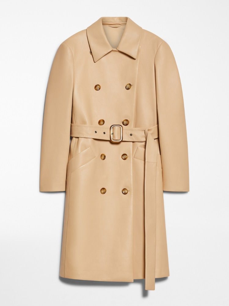 MAX MARA SPORTMAX Luxe Leather Trench Coat for Women