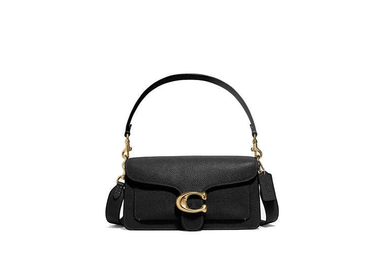 COACH Polished Pebble Leather Mini Tabby Crossbody Bag