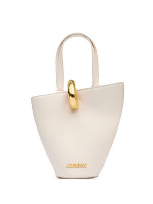 JACQUEMUS Mini Leather Asymmetric Handbag