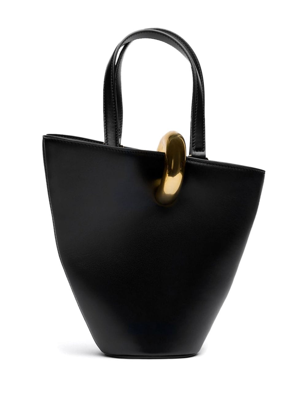 JACQUEMUS Mini Leather Asymmetric Handbag