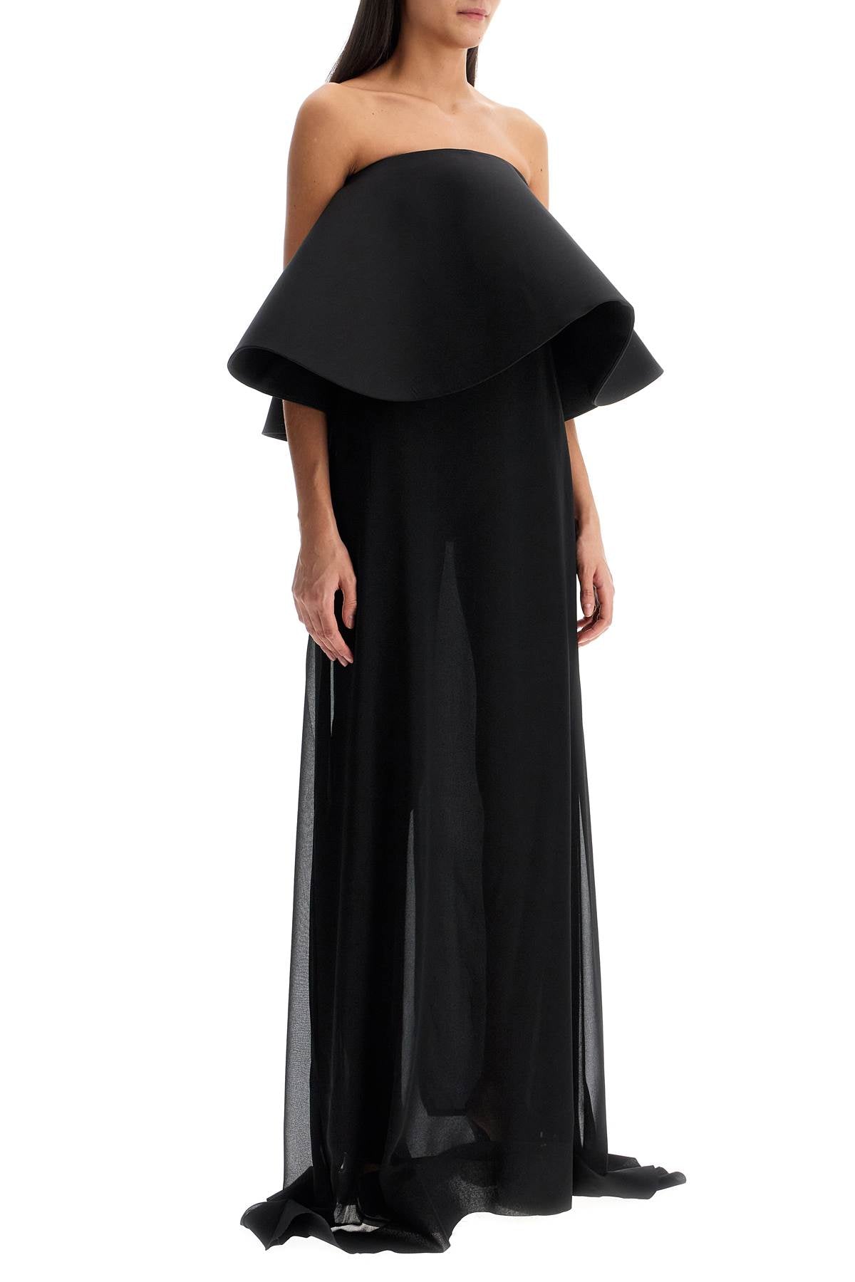 JACQUEMUS Chic Maxi Dress with Oversized Ruffle