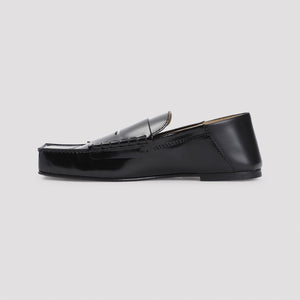 JACQUEMUS Square Toe Leather Loafers for Women