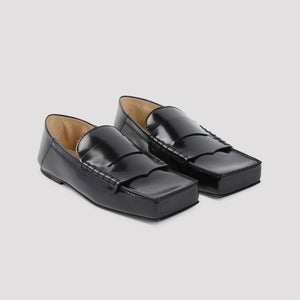 JACQUEMUS Square Toe Leather Loafers for Women