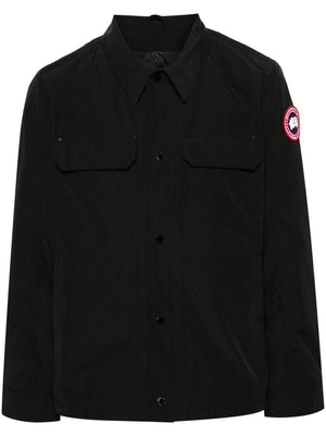 CANADA GOOSE メンズ用クラシックブラックジャケット - SS24コレクション