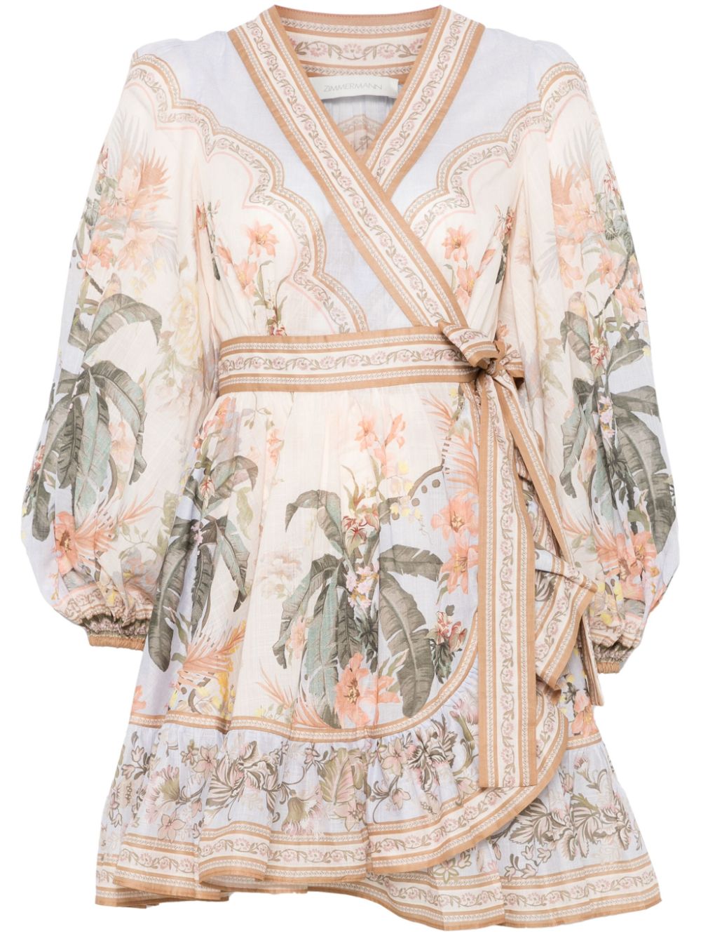 ZIMMERMANN Mini Floral Dress with Elegant Design