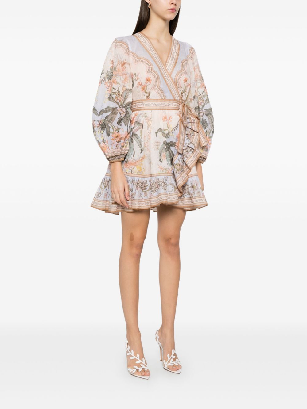 ZIMMERMANN Mini Floral Dress with Elegant Design