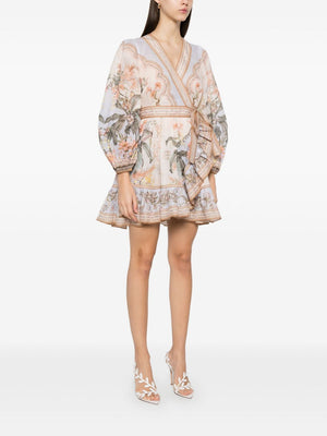 ZIMMERMANN Mini Floral Dress with Elegant Design