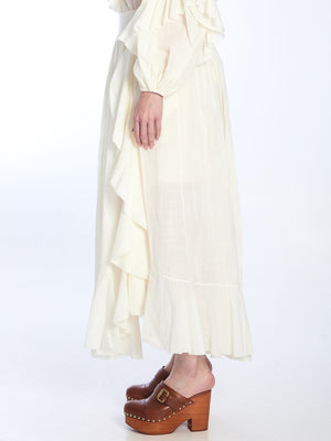 ZIMMERMANN Maxi Skirt with Ruffles for Women - SS25