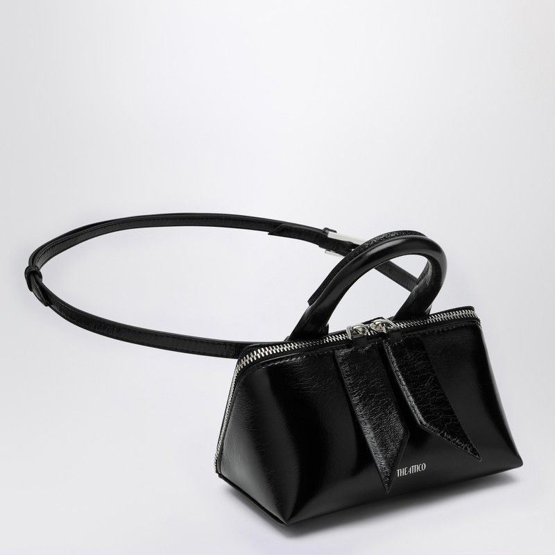 THE ATTICO Mini Crackled Leather Handbag