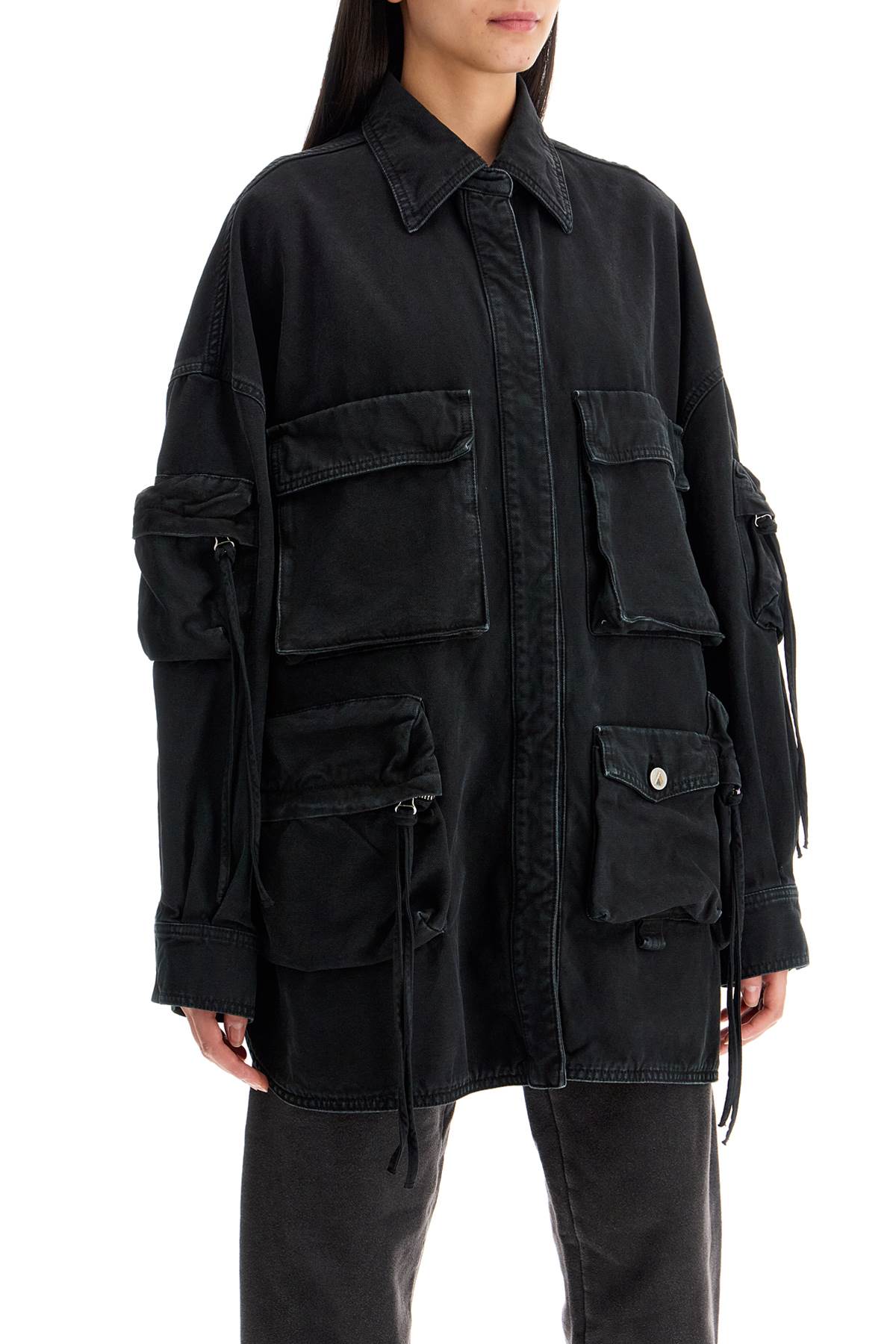 THE ATTICO Maxi Cargo Overshirt - Women's Oversized Fit