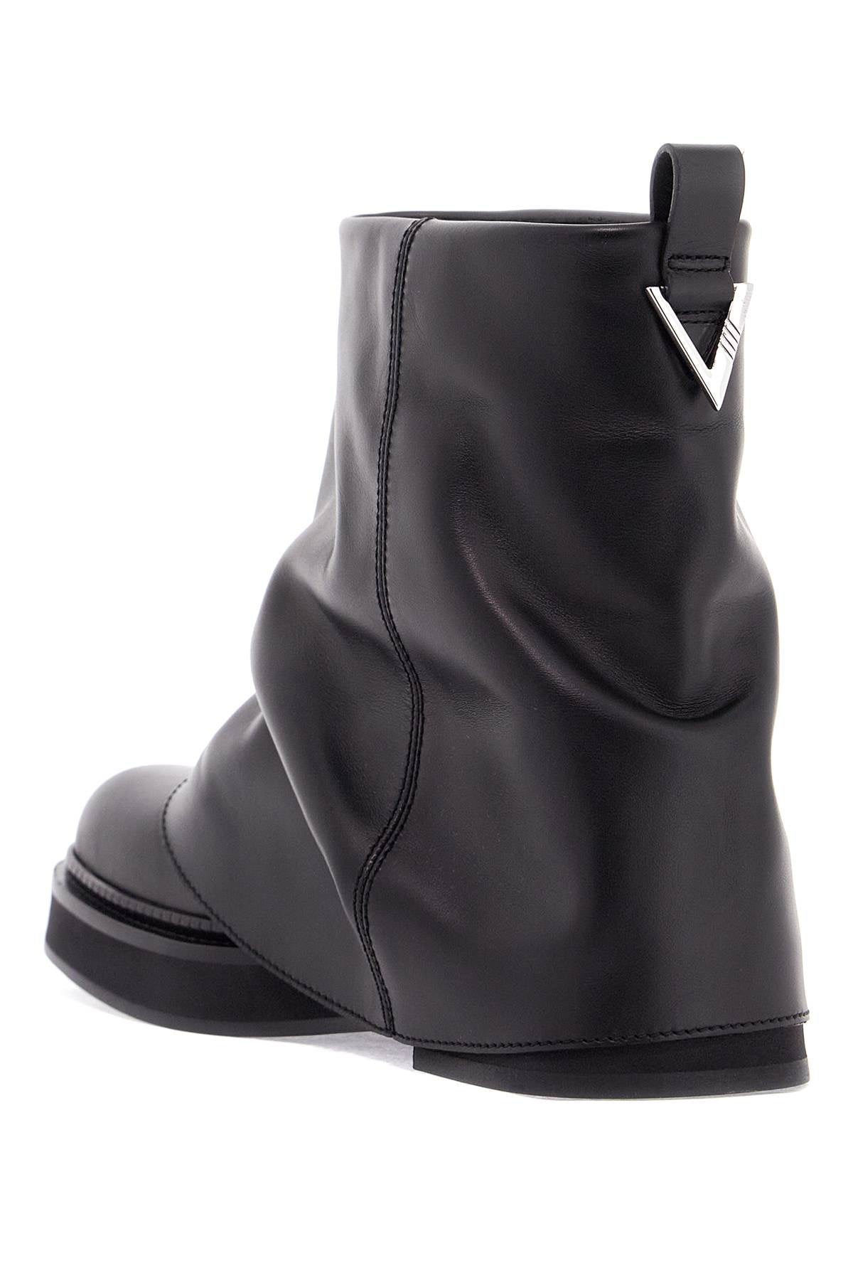 THE ATTICO Mini Slouchy Leather Ankle Boots