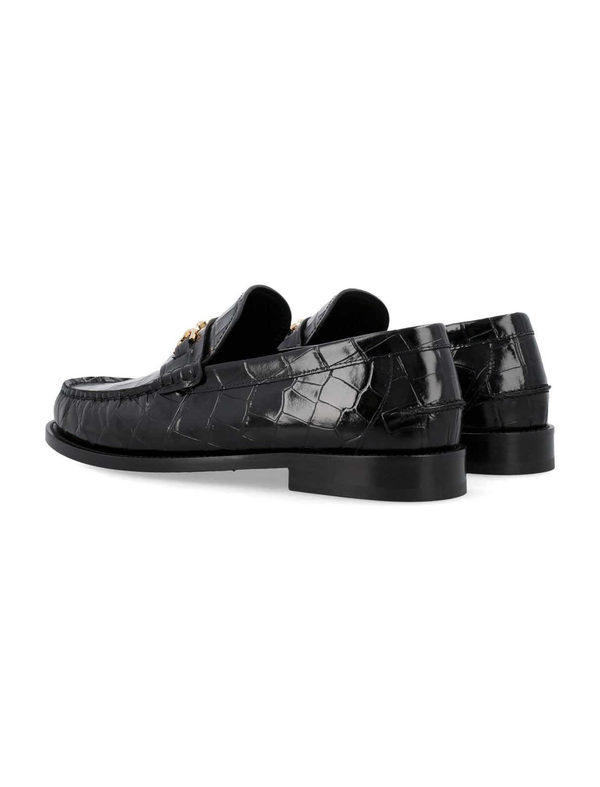 VERSACE Men's Crocco Print Loafers