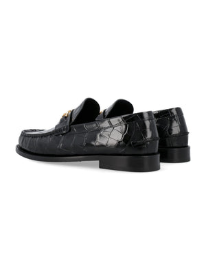 VERSACE Men's Crocco Print Loafers