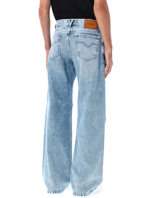 VERSACE Regular Fit Wide-Leg Denim Pants