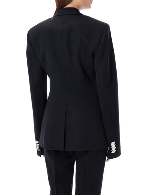 THE ATTICO Oversized Blazer with Geometric Clasp - Size 40