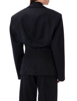 THE ATTICO Big Shoulders Tailored Blazer - Size 40