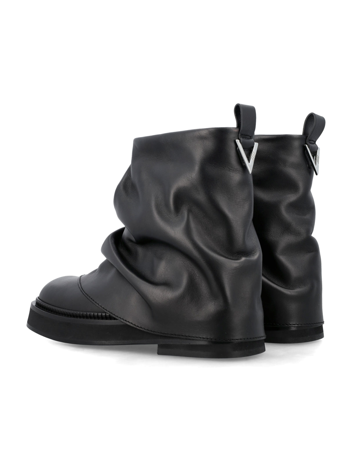 THE ATTICO Mini Robin Leather Ankle Boots