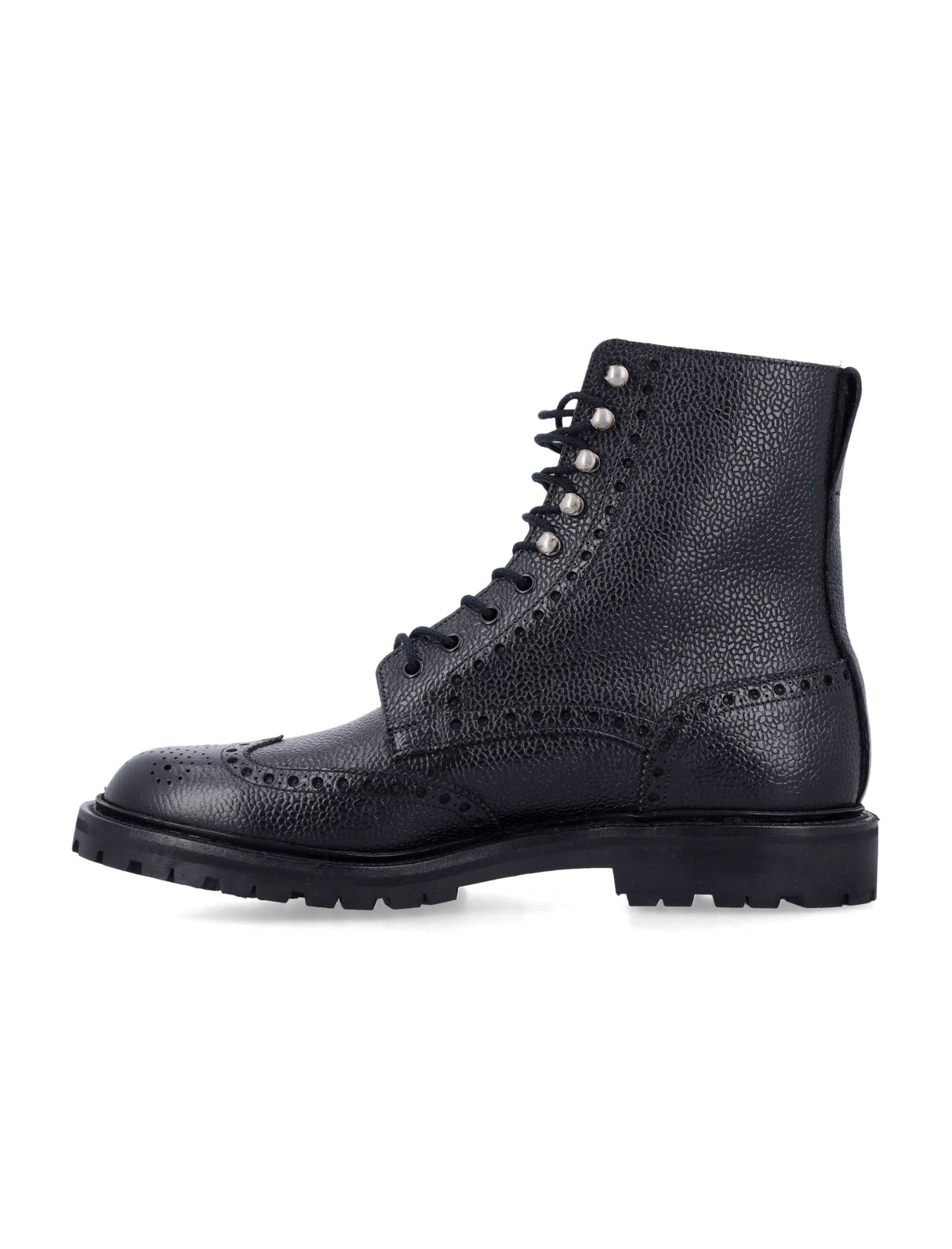 CROCKETT & JONES Men's Full-Brogue Derby Dress Boots