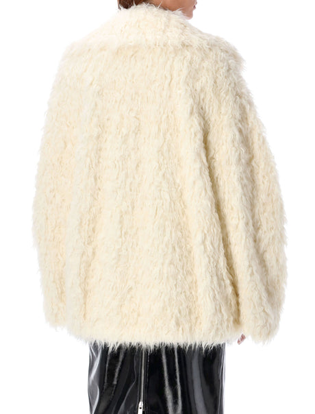 MSGM Oversized Eco-Fur Jacket - Size 40