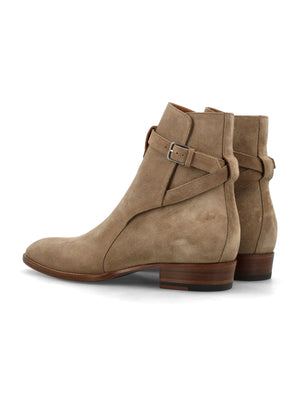 SAINT LAURENT Modern Wyatt 30 Jodhpur Ankle Boots