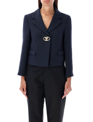 VALENTINO GARAVANI Tailored Mini V Logo Jacket for Women